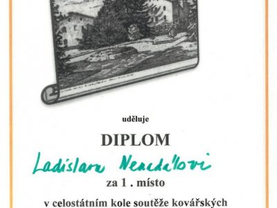  Umělecký kovář-diplom